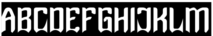 SHINOBI-Inverse Font UPPERCASE