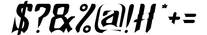 SHINOBI Italic Font OTHER CHARS