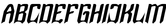 SHINOBI Italic Font UPPERCASE