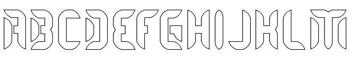 SHRIMP-Hollow Font UPPERCASE