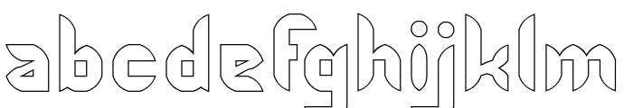 SHRIMP-Hollow Font LOWERCASE