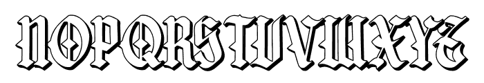 SICARIOS-SHADOW Font LOWERCASE