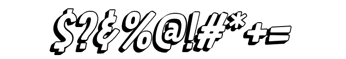 SIGNRON-ItalicShadow Font OTHER CHARS