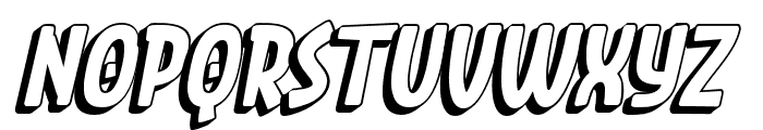 SIGNRON-ItalicShadow Font UPPERCASE