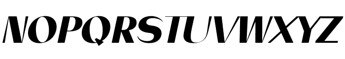 SILK Italic Font UPPERCASE