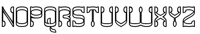 SILVER SPOON-Hollow Font UPPERCASE