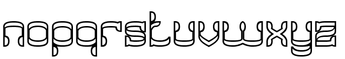 SILVER SPOON-Hollow Font LOWERCASE