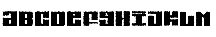SK 1980 Distort Font LOWERCASE