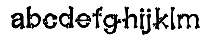 SKELETON KING BOLD Font LOWERCASE