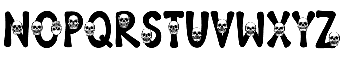 SKULL  ROCK Font UPPERCASE