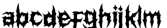 SLAUGHTEROFTHEDEATH-Regular Font LOWERCASE