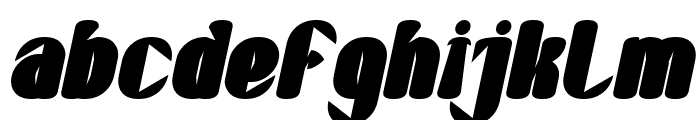 SLICE OF LIFE Bold Italic Font LOWERCASE