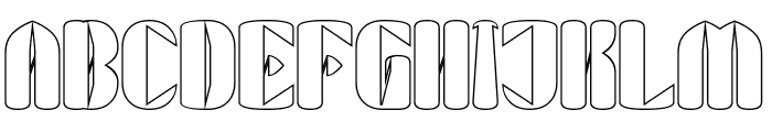 SLICE OF LIFE-Hollow Font UPPERCASE