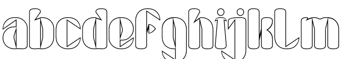 SLICE OF LIFE-Hollow Font LOWERCASE