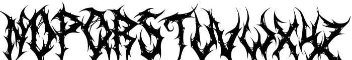 SLOWDEATH Font UPPERCASE