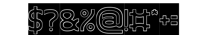 SMART WAYS-Hollow-Inverse Font OTHER CHARS
