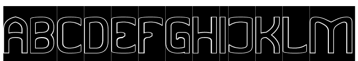 SMART WAYS-Hollow-Inverse Font UPPERCASE