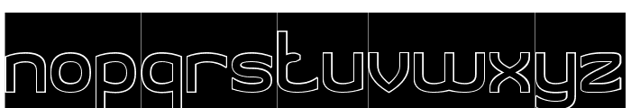 SMART WAYS-Hollow-Inverse Font LOWERCASE