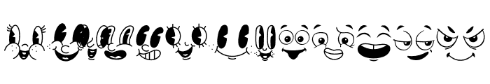 SMILE FACE Font UPPERCASE