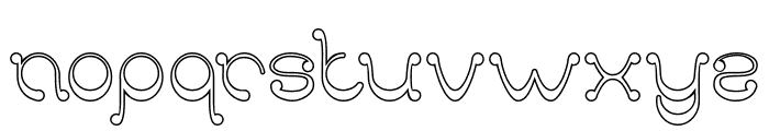 SMILE-Hollow Font LOWERCASE