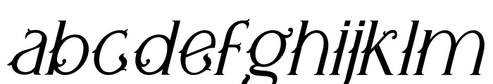 SNAPFINGER Italic Font LOWERCASE