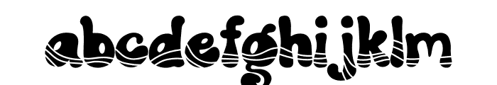 SNOOPY Wave Font LOWERCASE