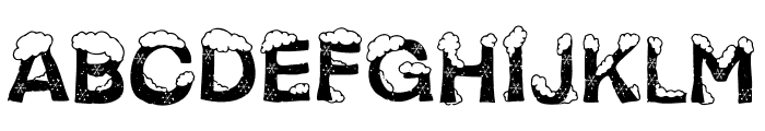 SNOW STORM Font UPPERCASE