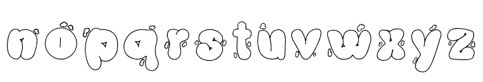 SNOWMAN Doodle Font LOWERCASE