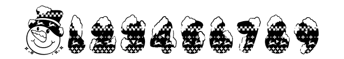 SNOWMAN UGLY SWEATER Font OTHER CHARS