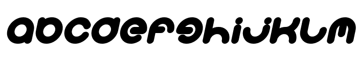 SOLGAS Bold Italic Font LOWERCASE