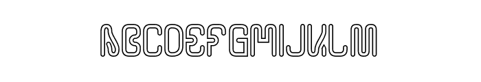 SPACE MATRIX-Hollow Font UPPERCASE