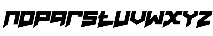 SPEED MAN Font LOWERCASE