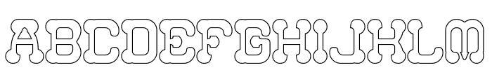 SPHERICAL DRONE-Hollow Font UPPERCASE