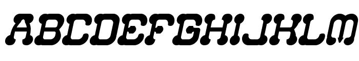 SPHERICAL DRONE Italic Font UPPERCASE