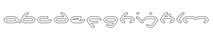 SPIDER-Hollow Font LOWERCASE