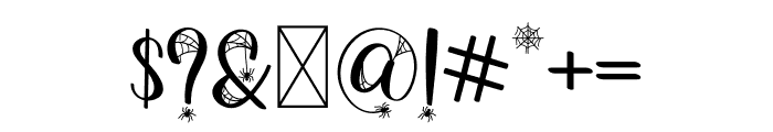 SPIDY Spider Font OTHER CHARS