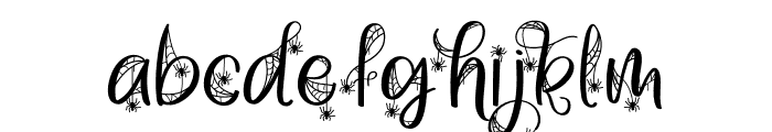 SPIDY Spider Font LOWERCASE