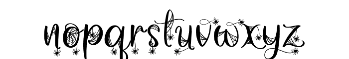 SPIDY Spider Font LOWERCASE