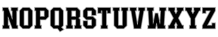 SPORTE COLLEGE Outline Font UPPERCASE