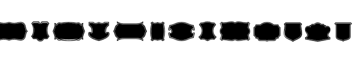 S&S Hilborn Badges One Font LOWERCASE