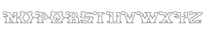 STARGAZER-Hollow Font UPPERCASE