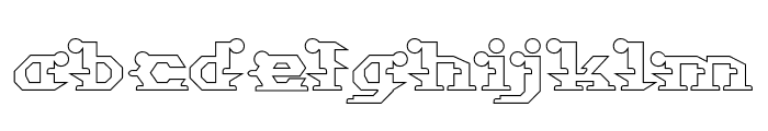 STARGAZER-Hollow Font LOWERCASE