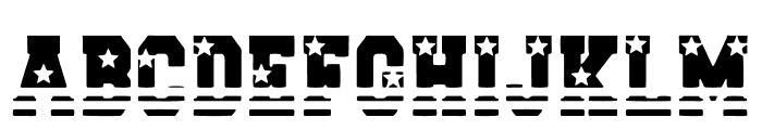 STARS AND STRIPES Font UPPERCASE