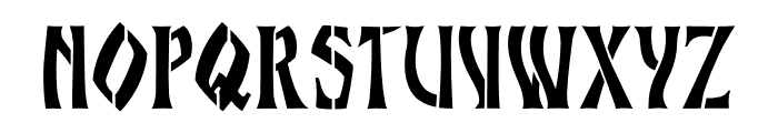 STEINFURT STENCIL Font LOWERCASE