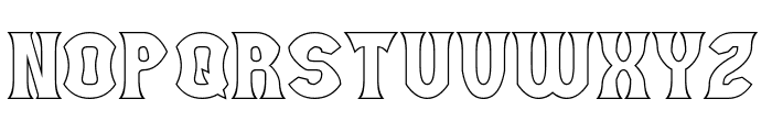 STRANGER THINGS-Hollow Font UPPERCASE