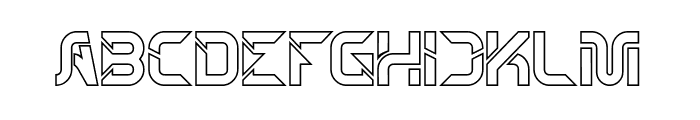 STRIKE FORCE-Hollow Font UPPERCASE