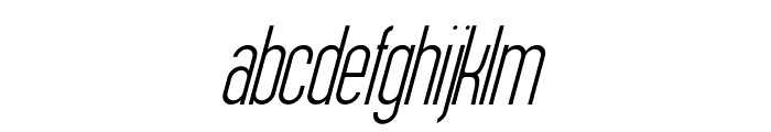 SUMBIRA Light Italic Font LOWERCASE