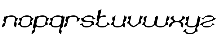 SUNFLOWER Italic Font LOWERCASE