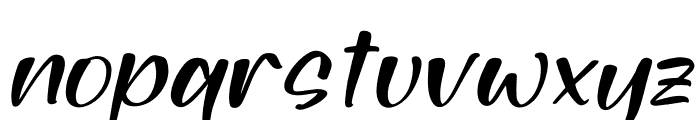 SUNKISS HOLIDAY Italic Font LOWERCASE
