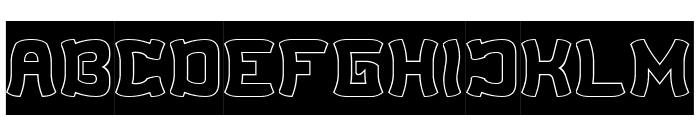 SUNSHINE-Hollow-Inverse Font UPPERCASE